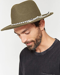 hat on rock